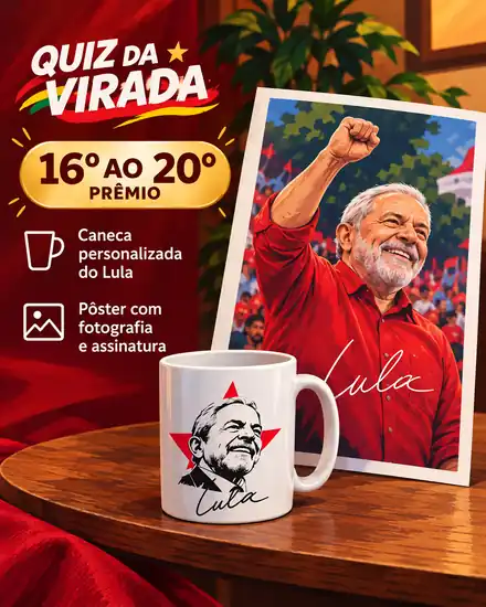 Prêmio do 16º ao 20º lugar: caneca personalizada e pôster com fotografia e assinatura
